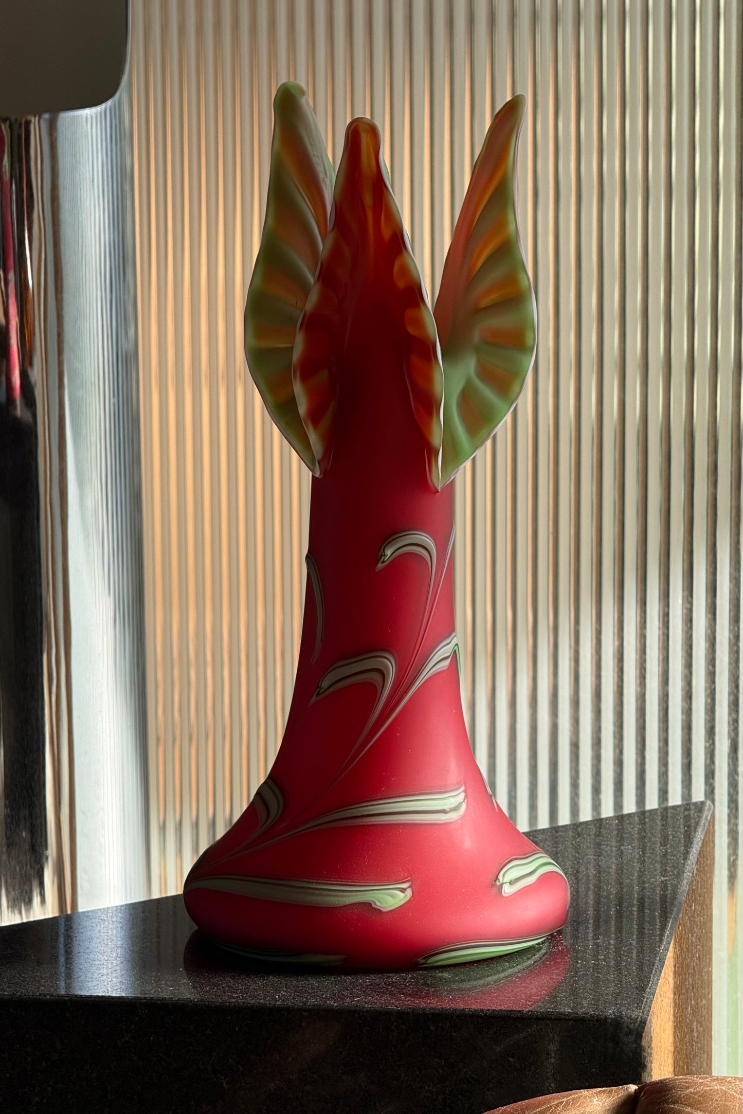 Handblown glass vase by Essie Zareh, 20th century