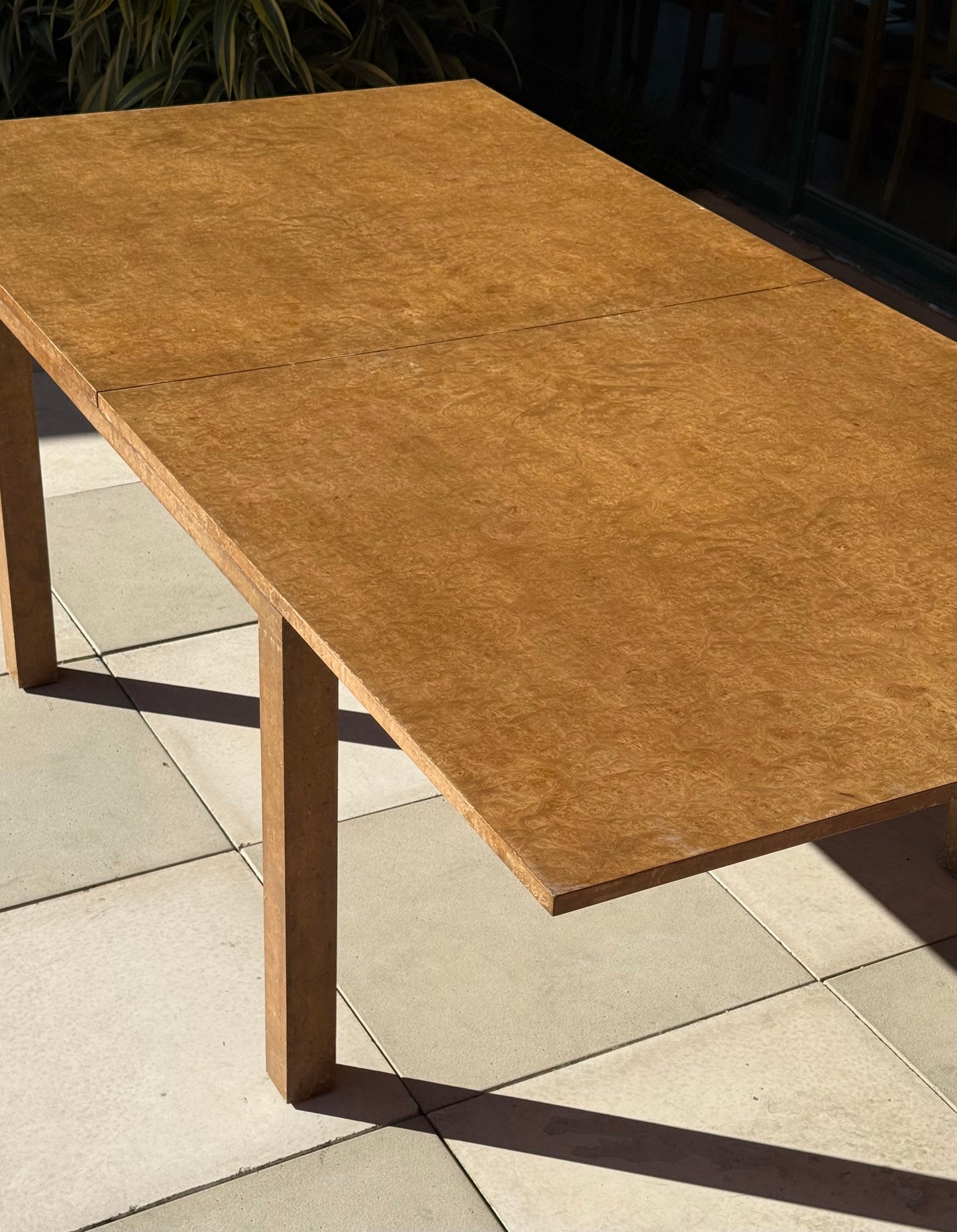 Burlwood Dining Table by PACE Collection, Circa 1970