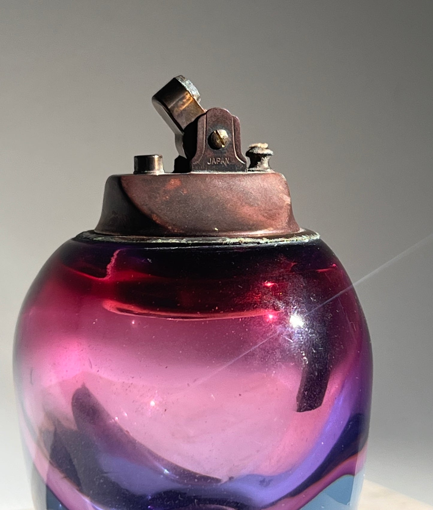 Murano glass table lighter, mid 20th century