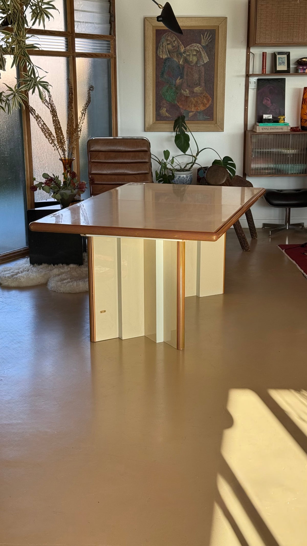 Dining table by Alf Italia, made in Italy circa 1975