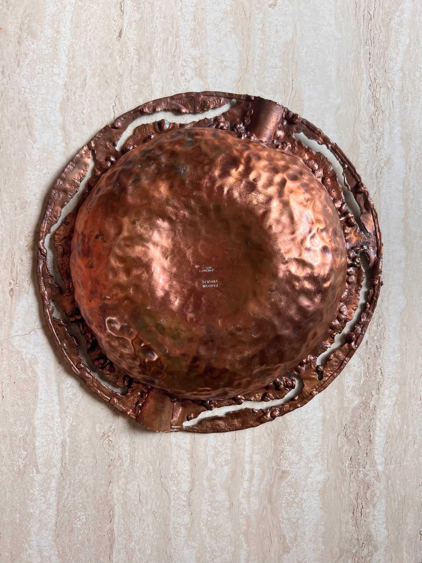 Brutalist Ashtray by Marcello Fantoni for Raymor, 1950's
