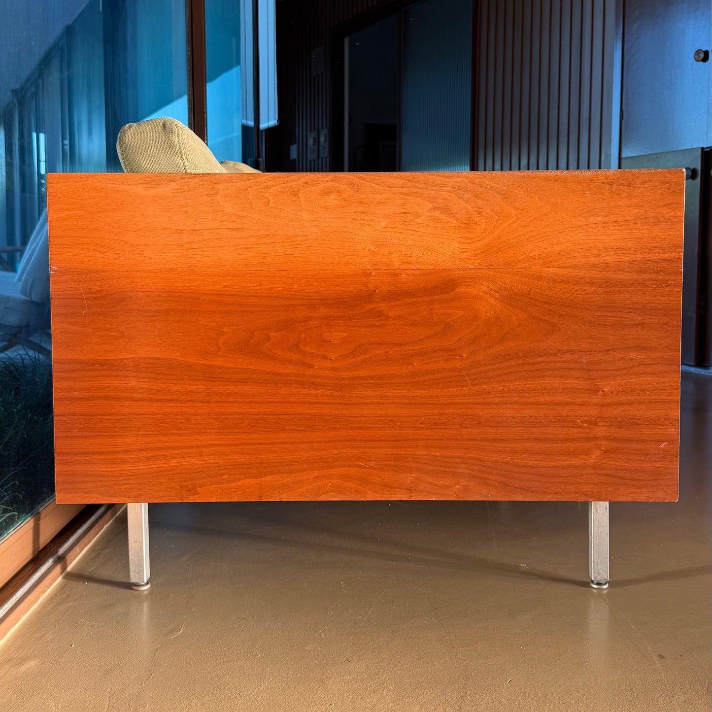 Mid century modern case wood sofa attr. Milo Baughman, circa 1950