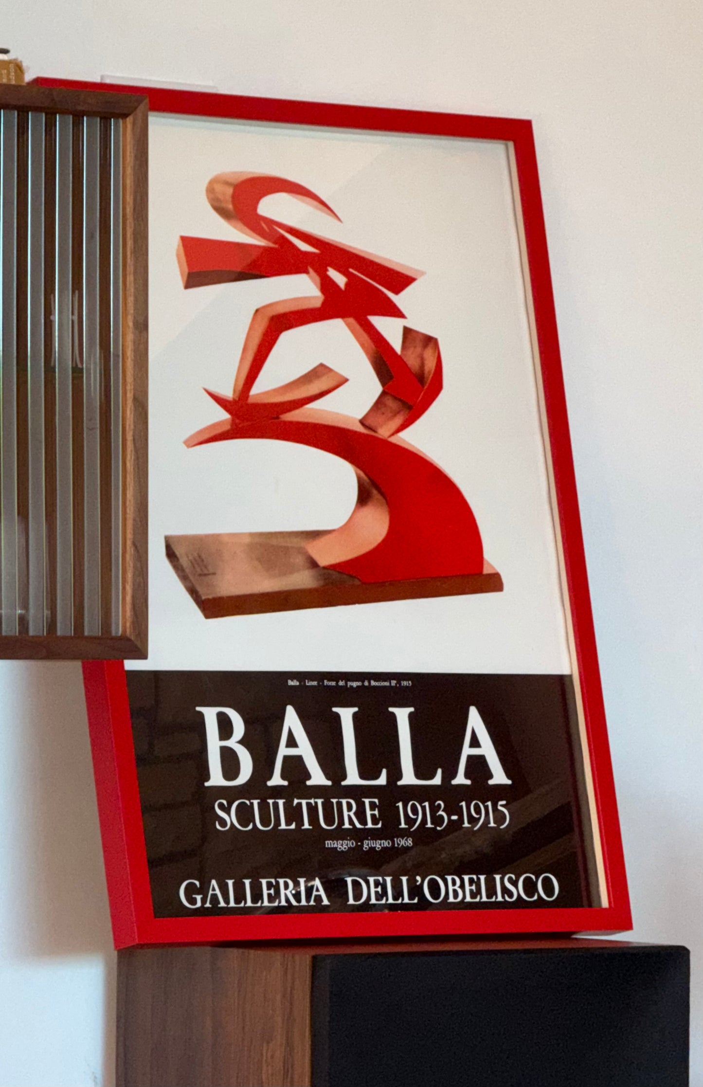 Vintage Italian Giacomo Balla exhibition poster, mid 20th century