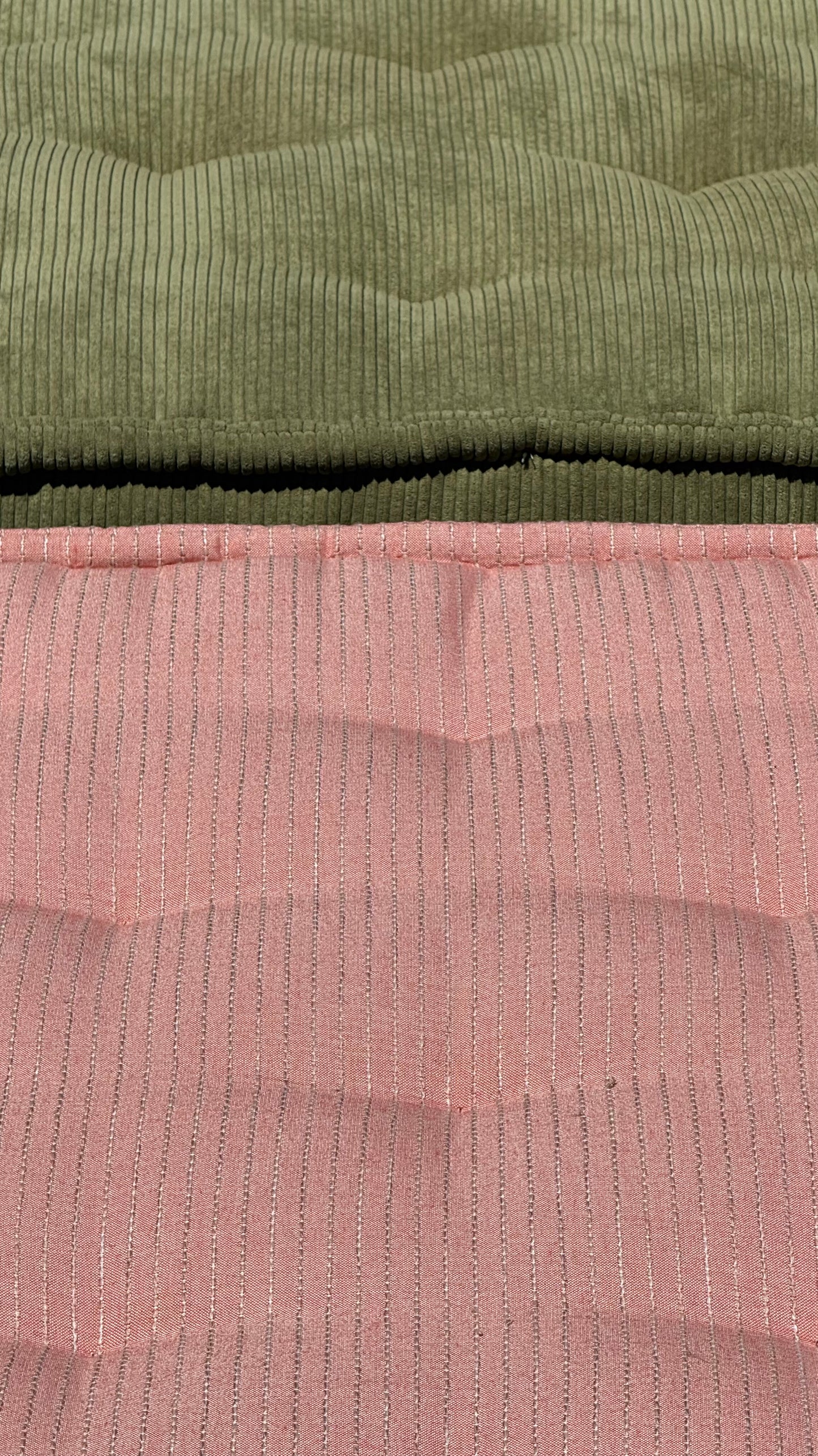Pair of large floor cushions, 21st century