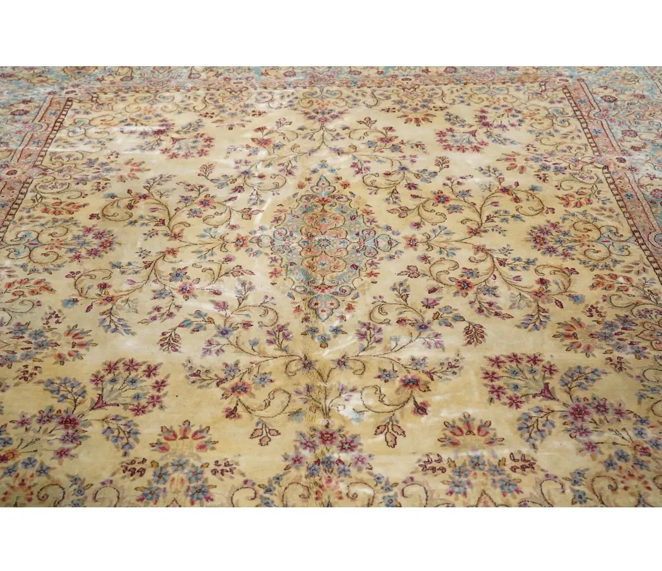 Vintage Persian Kirman rug, 20th century