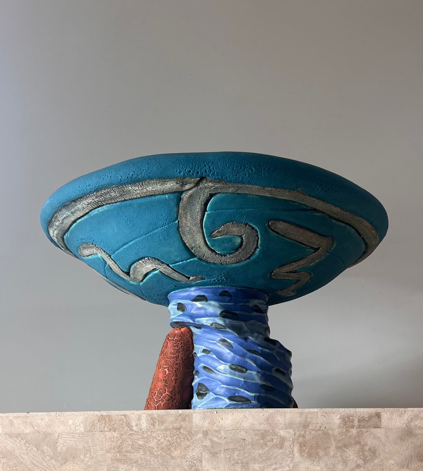 Early fine art ceramic by Robert Milnes, late 20th century