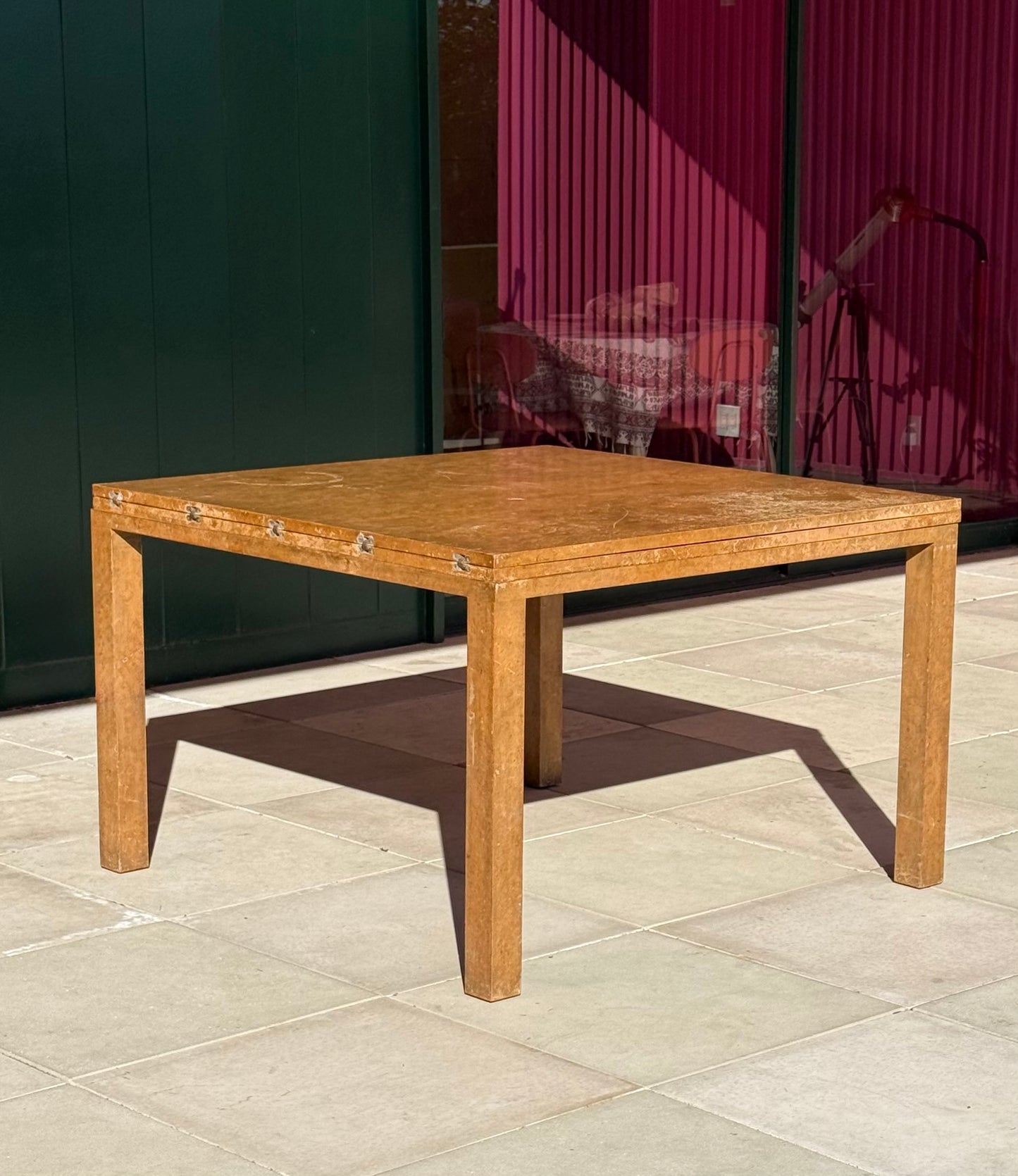 Burlwood Dining Table by PACE Collection, Circa 1970