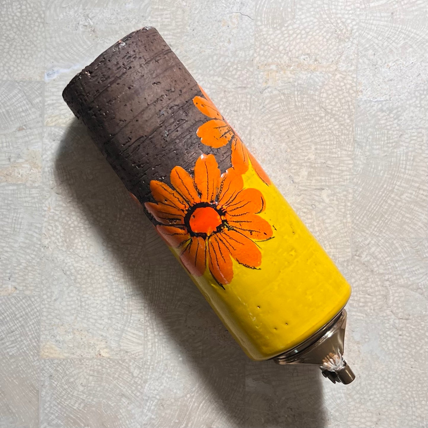 Ceramic table lighter by Aldo Londi for Bitossi, circa 1960