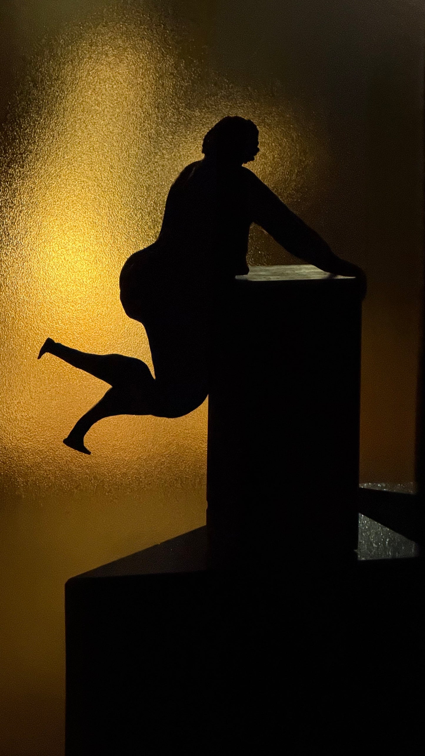 Bronze nude sculpture by Gene Adcock, 20th century