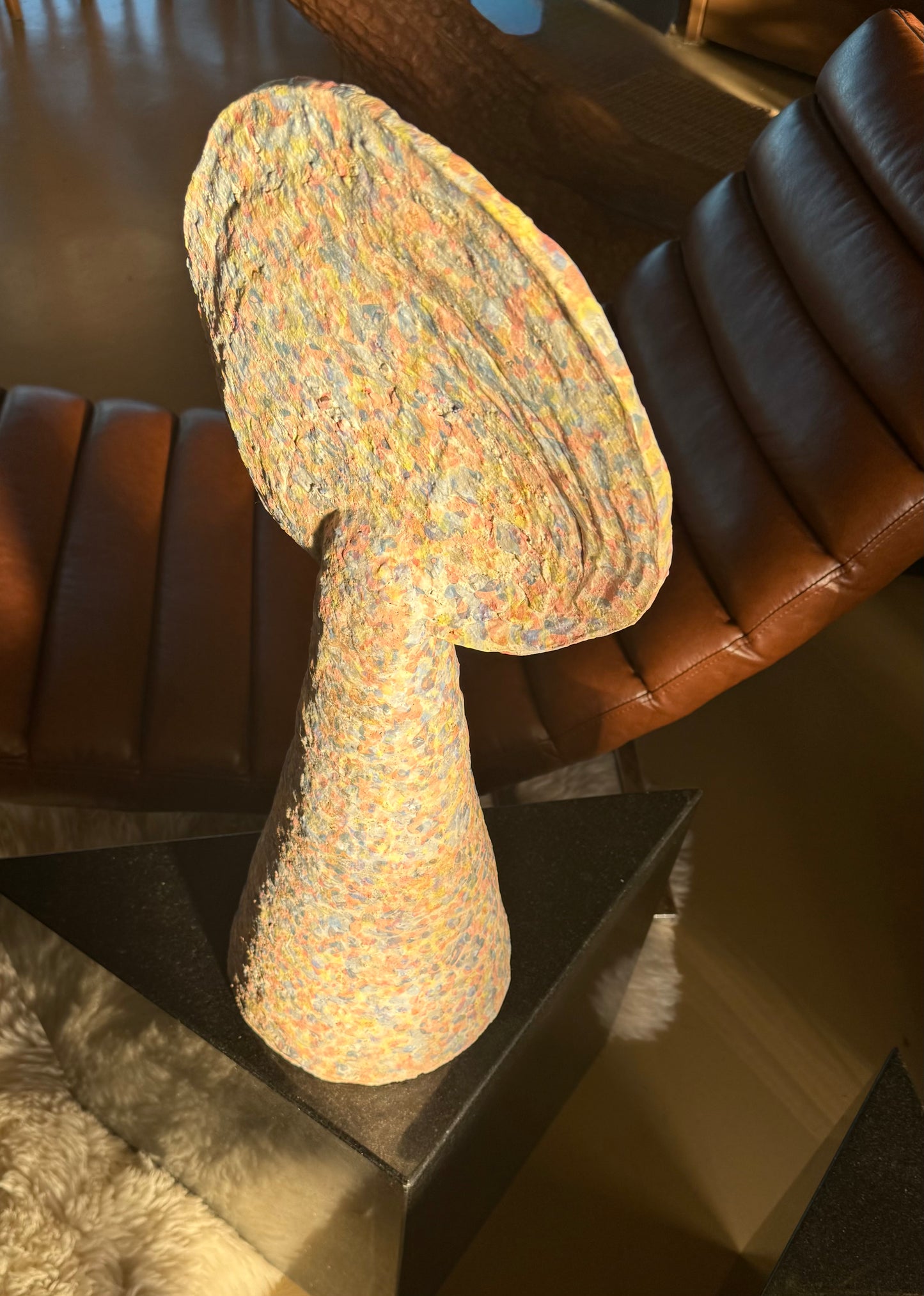 Monumental ceramic sculpture by Rachel Rosenthal, signed, late 20th century