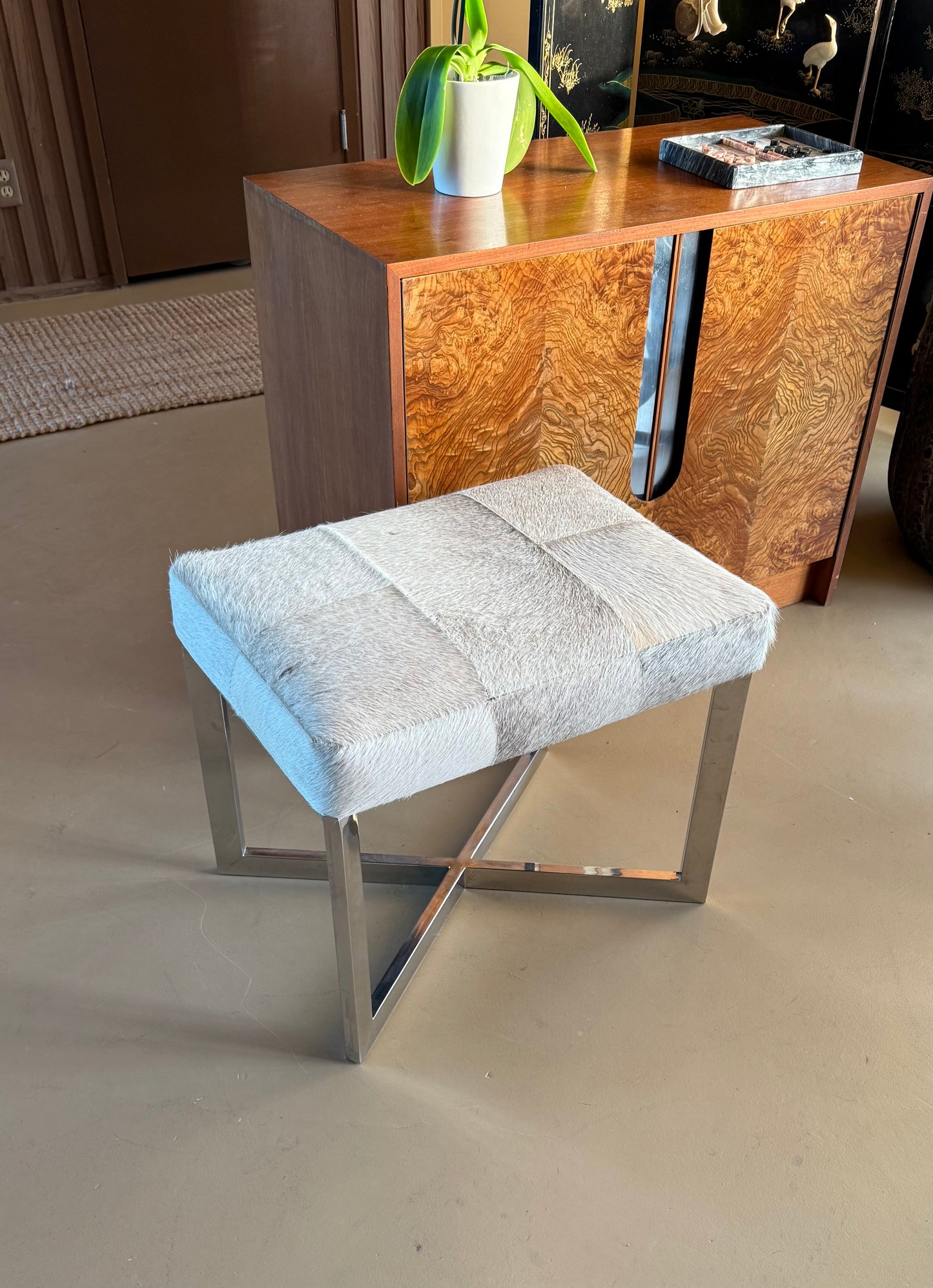 Modernist bench, late 20th century or early 21st
