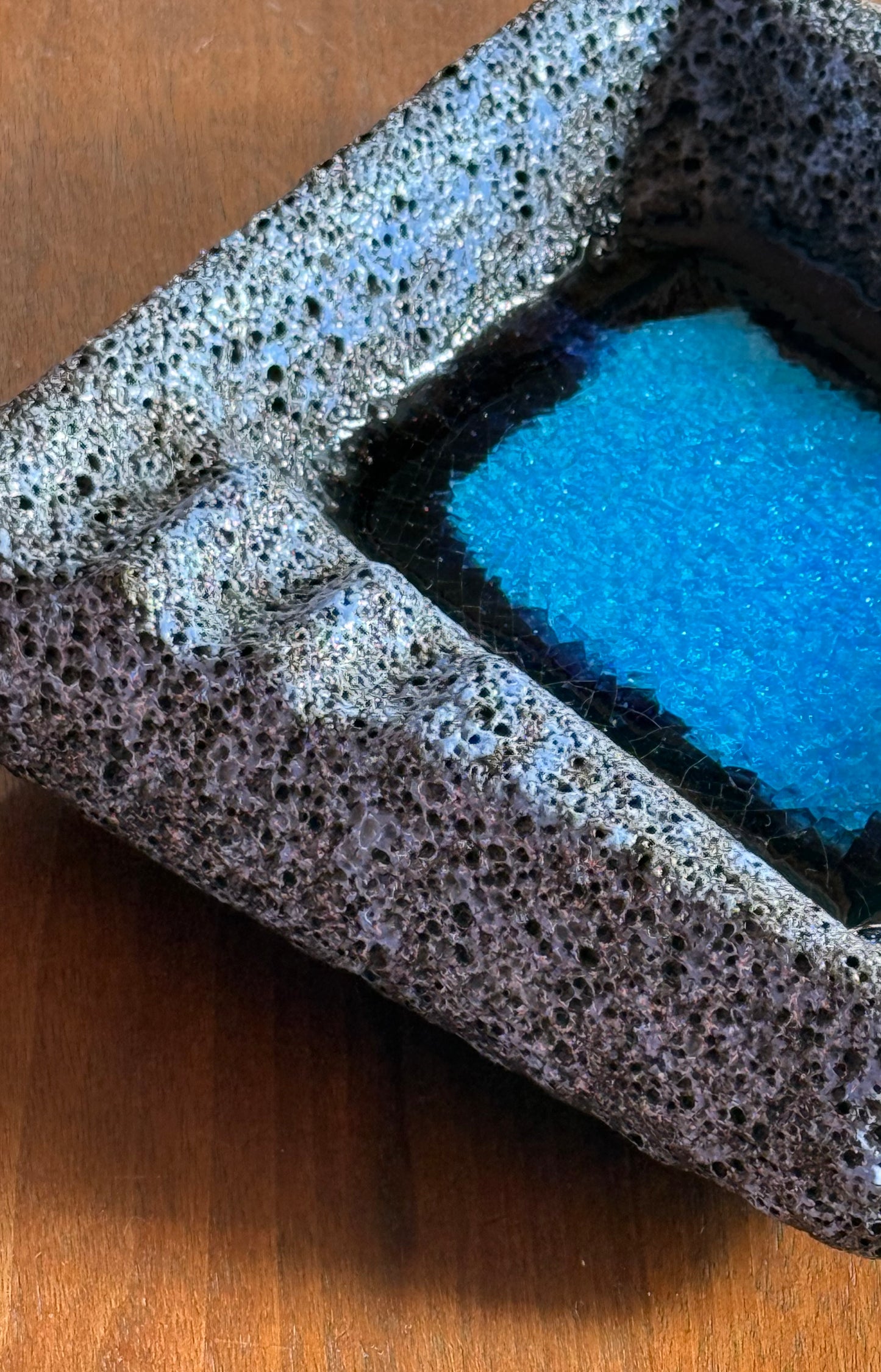 Lava glaze ashtray by Fohr Keramik, mid 20th century