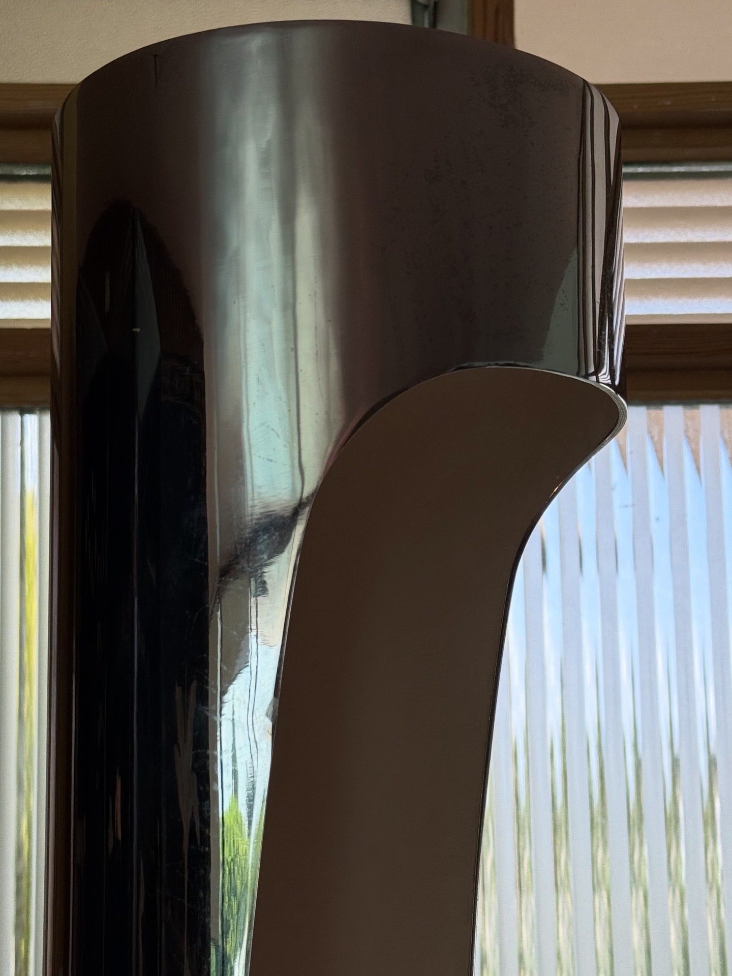 Mid century chrome column floor lamp, circa 1970