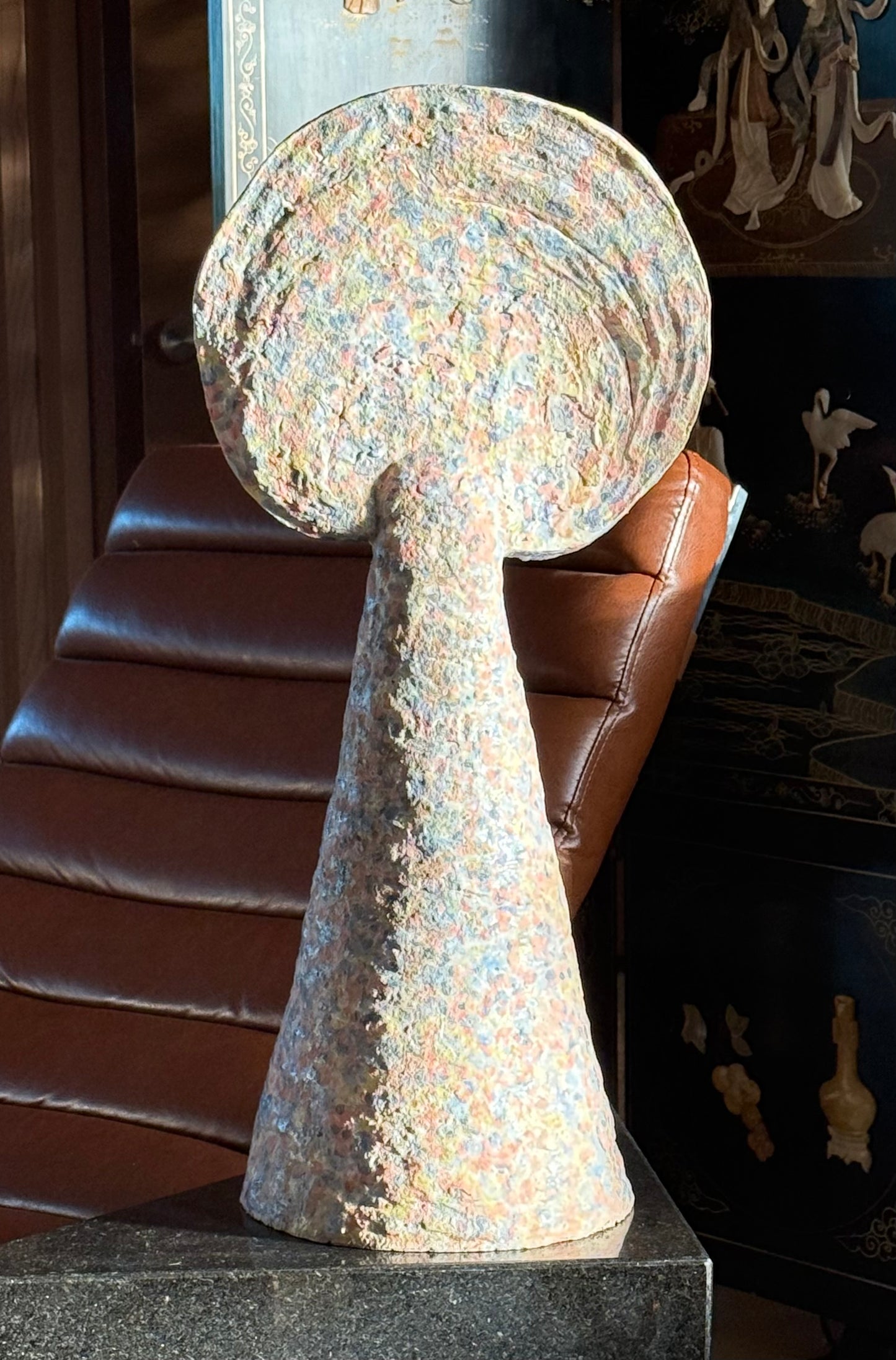 Monumental ceramic sculpture by Rachel Rosenthal, signed, late 20th century