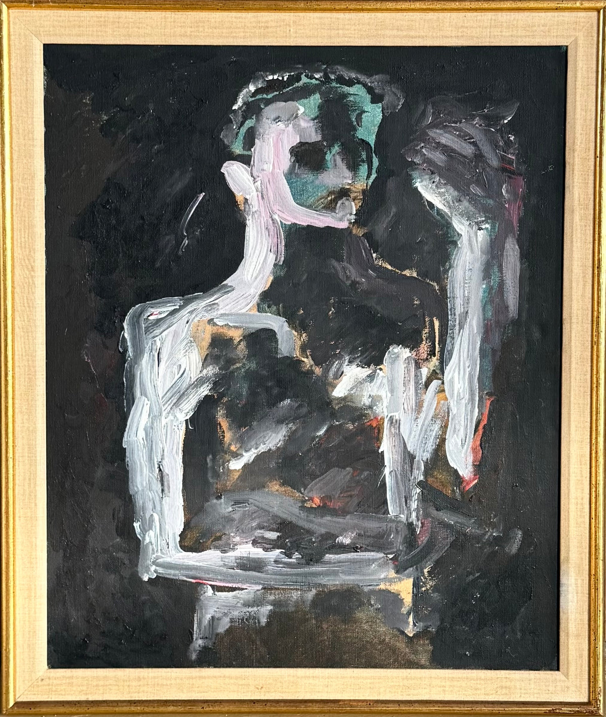 Painting, matted and framed, 20th/21st century