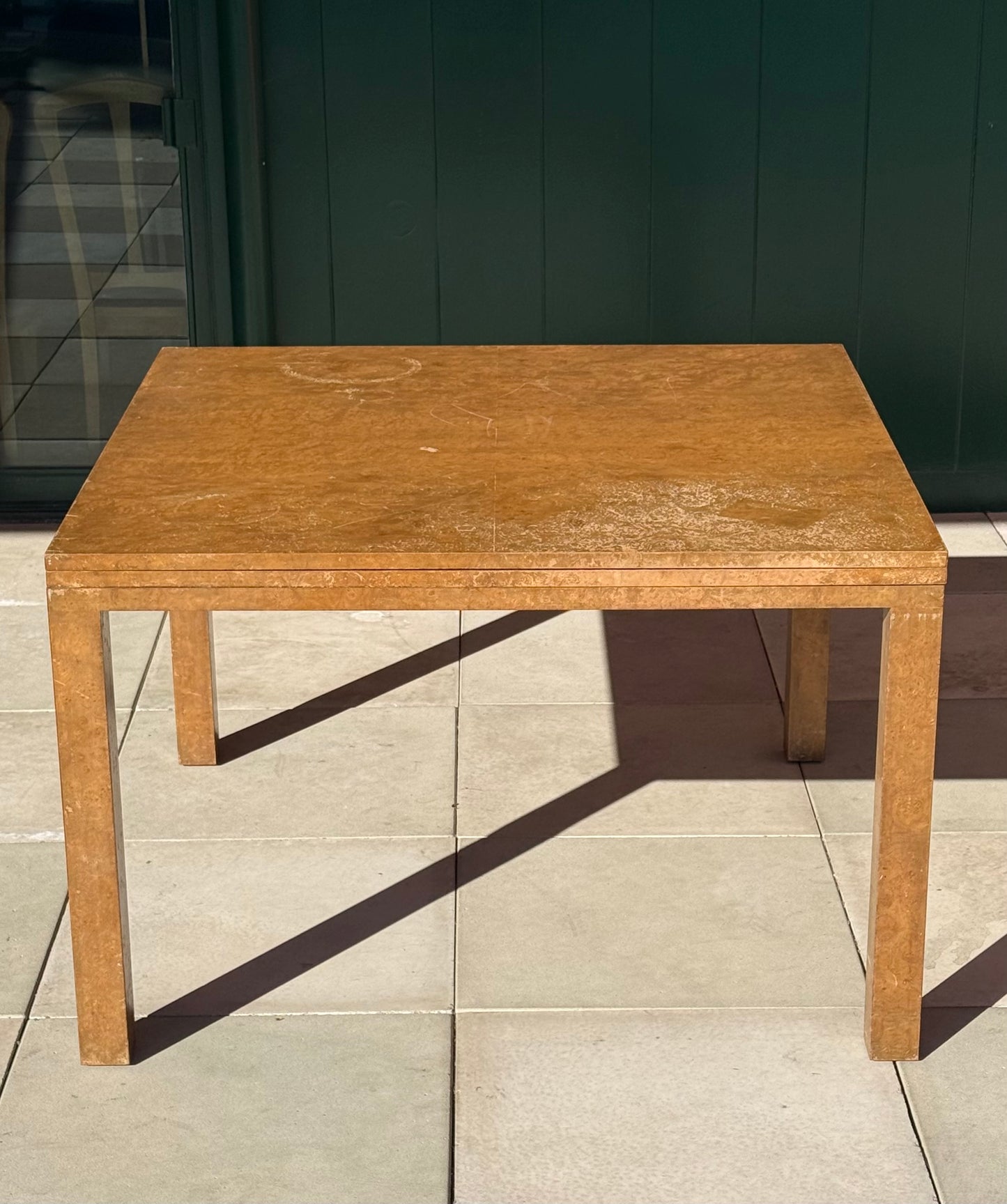 Burlwood Dining Table by PACE Collection, Circa 1970