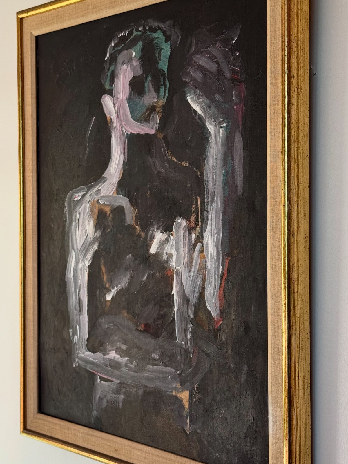 Painting, matted and framed, 20th/21st century