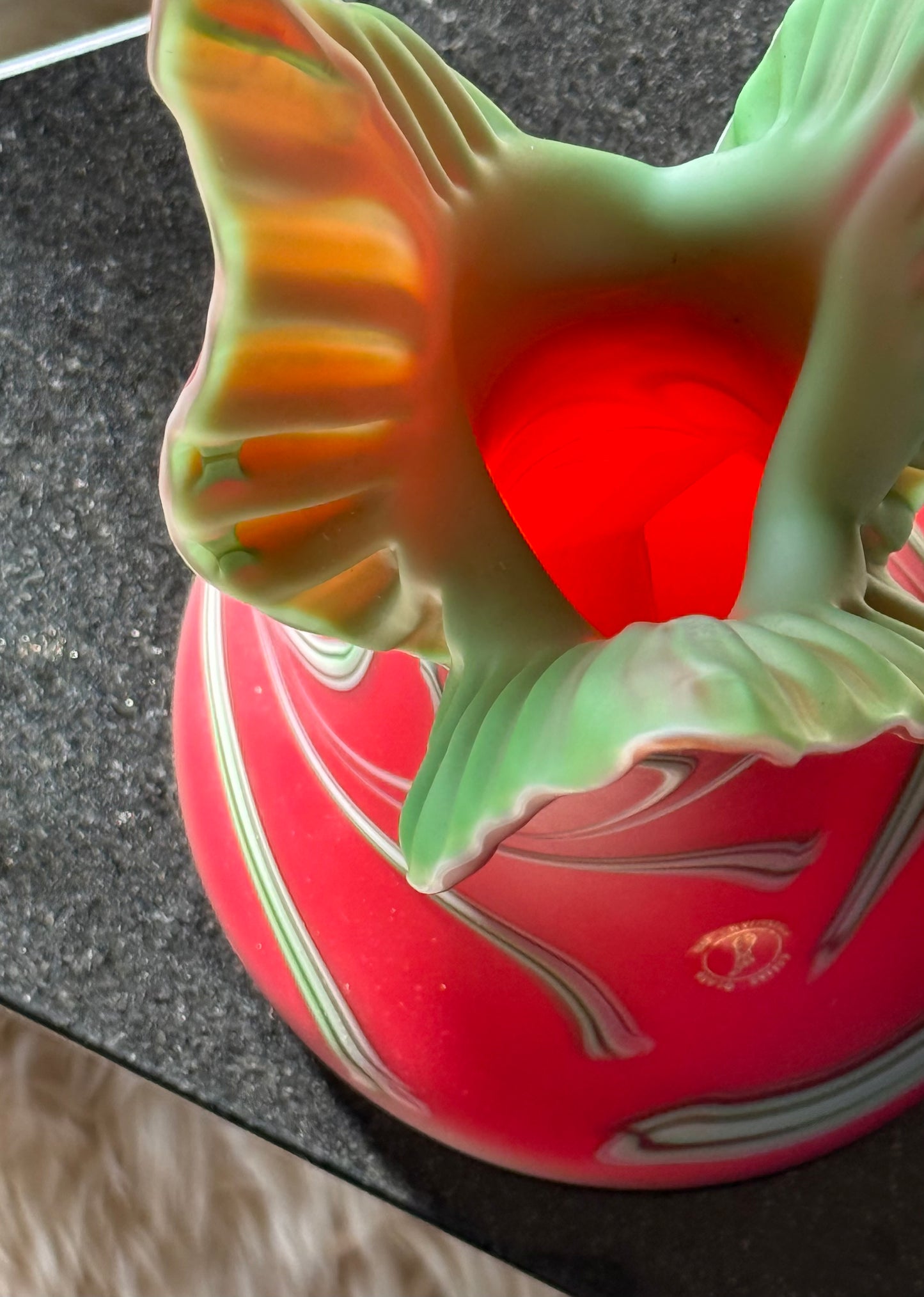 Handblown glass vase by Essie Zareh, 20th century
