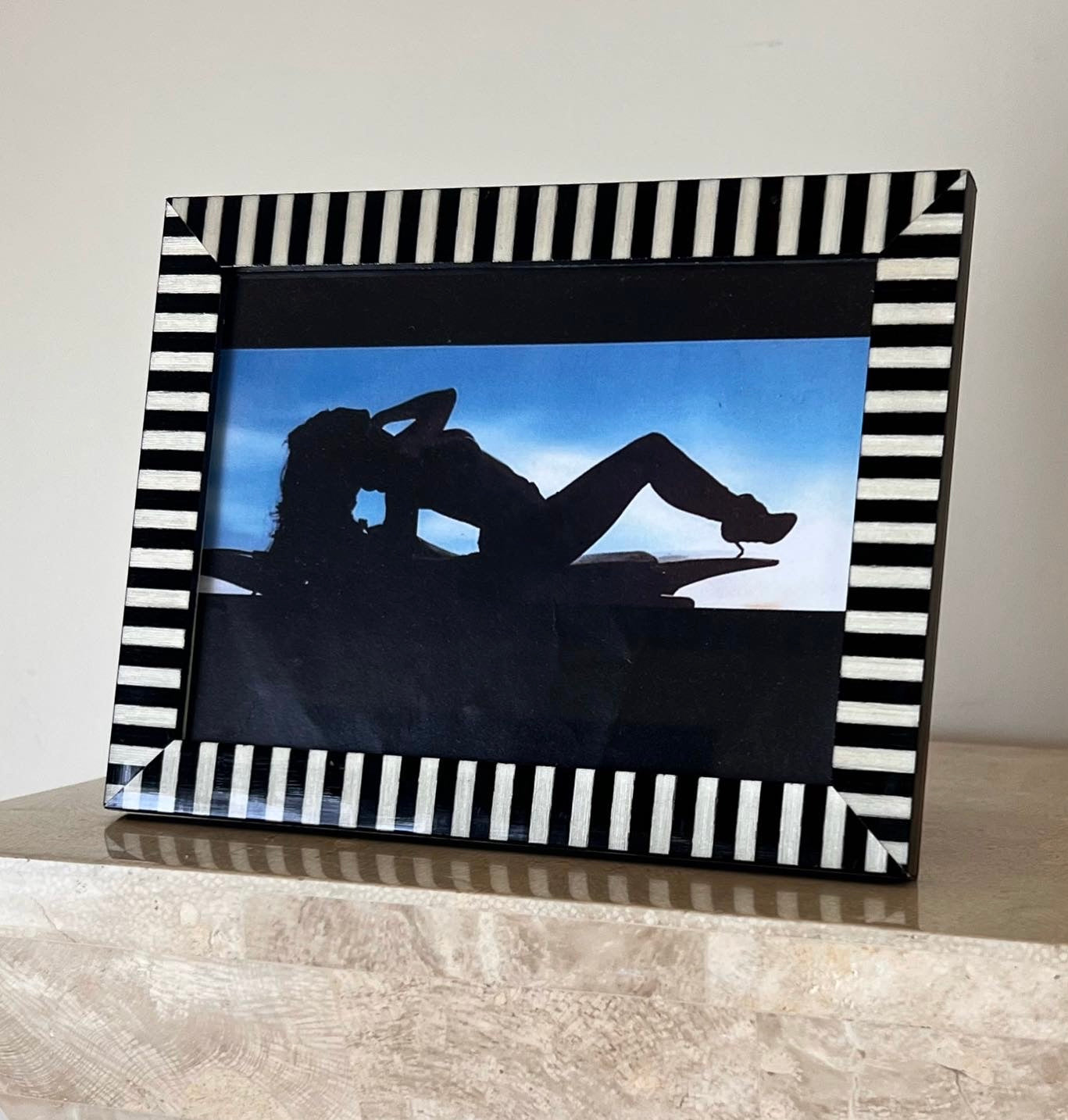 Mosaic picture frame by Natalini, late 20th century