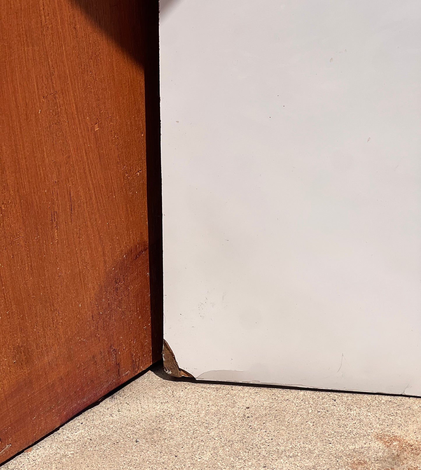 Postmodern console table and mirror, circa 1980