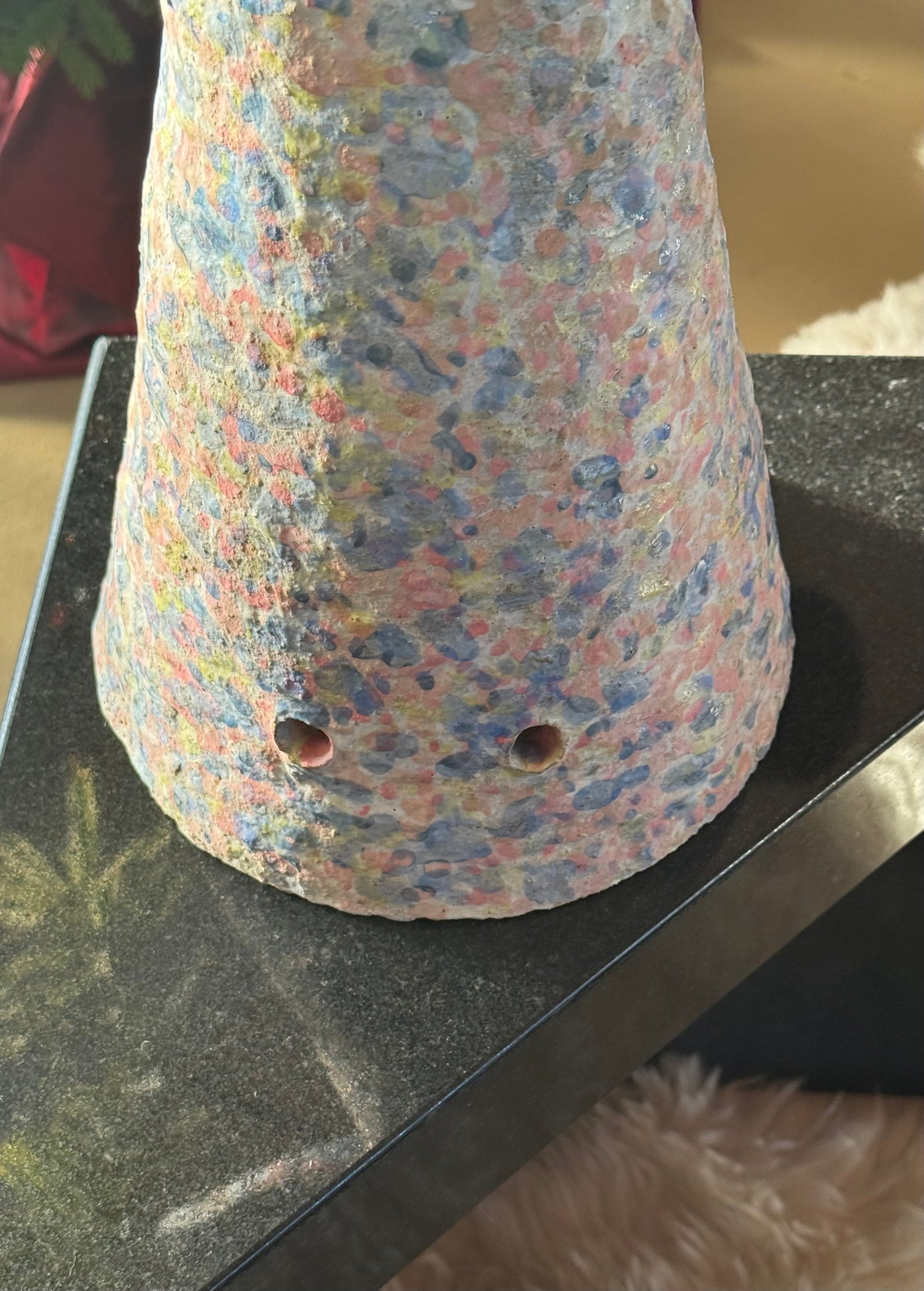 Monumental ceramic sculpture by Rachel Rosenthal, signed, late 20th century