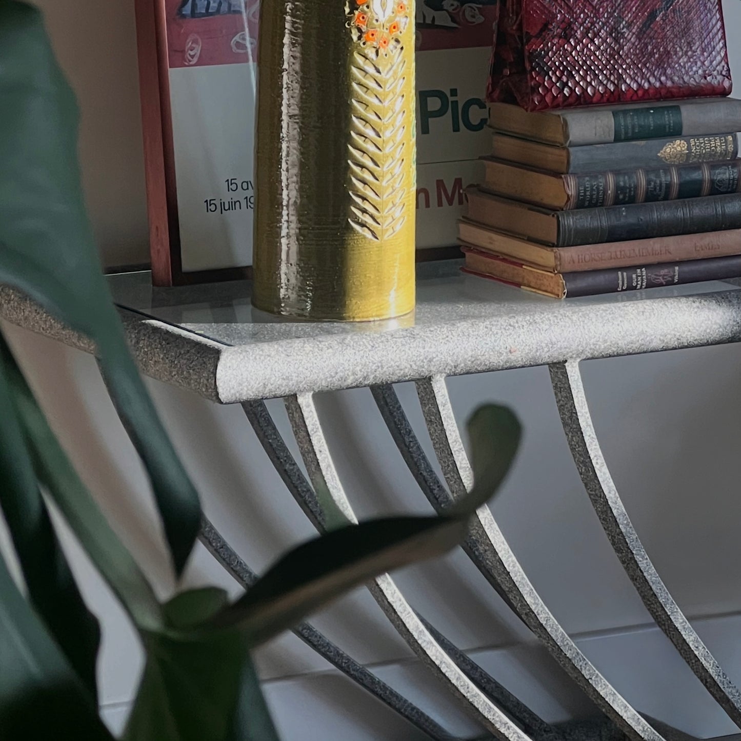 Pair of postmodern side tables, late 20th century