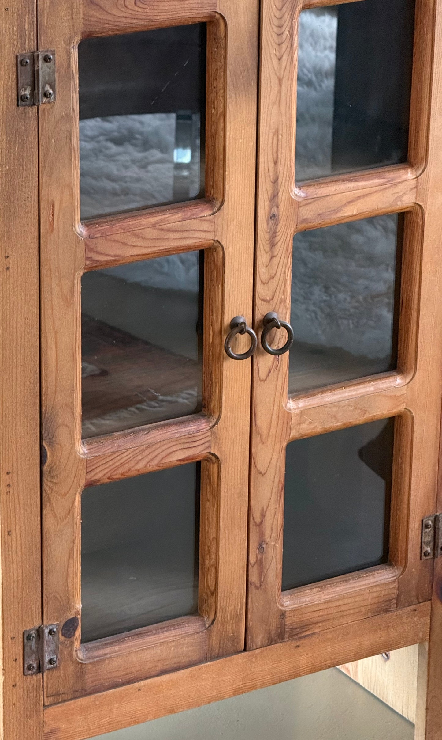 Vintage pine cabinet, Mexico 20th century
