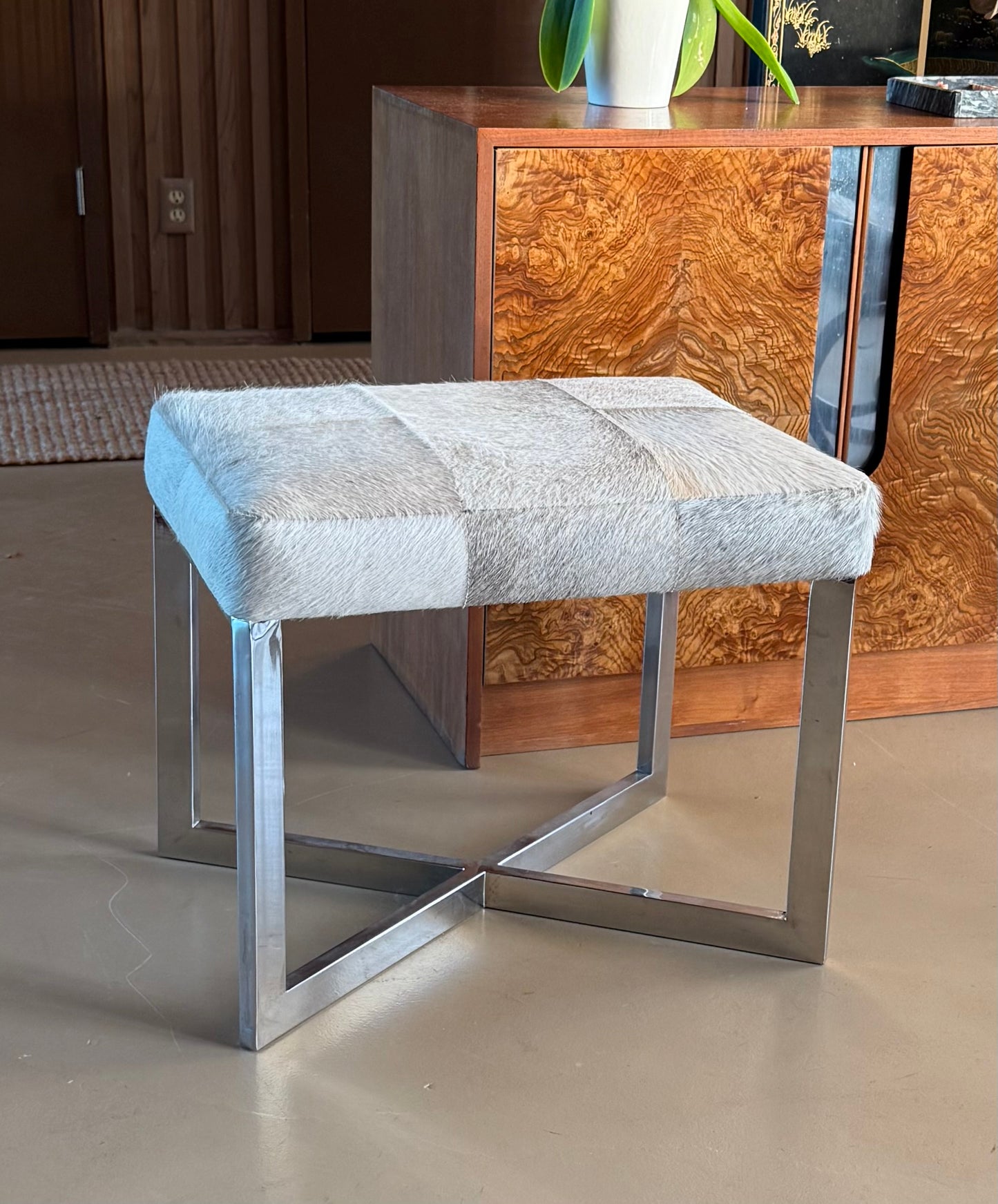Modernist bench, late 20th century or early 21st