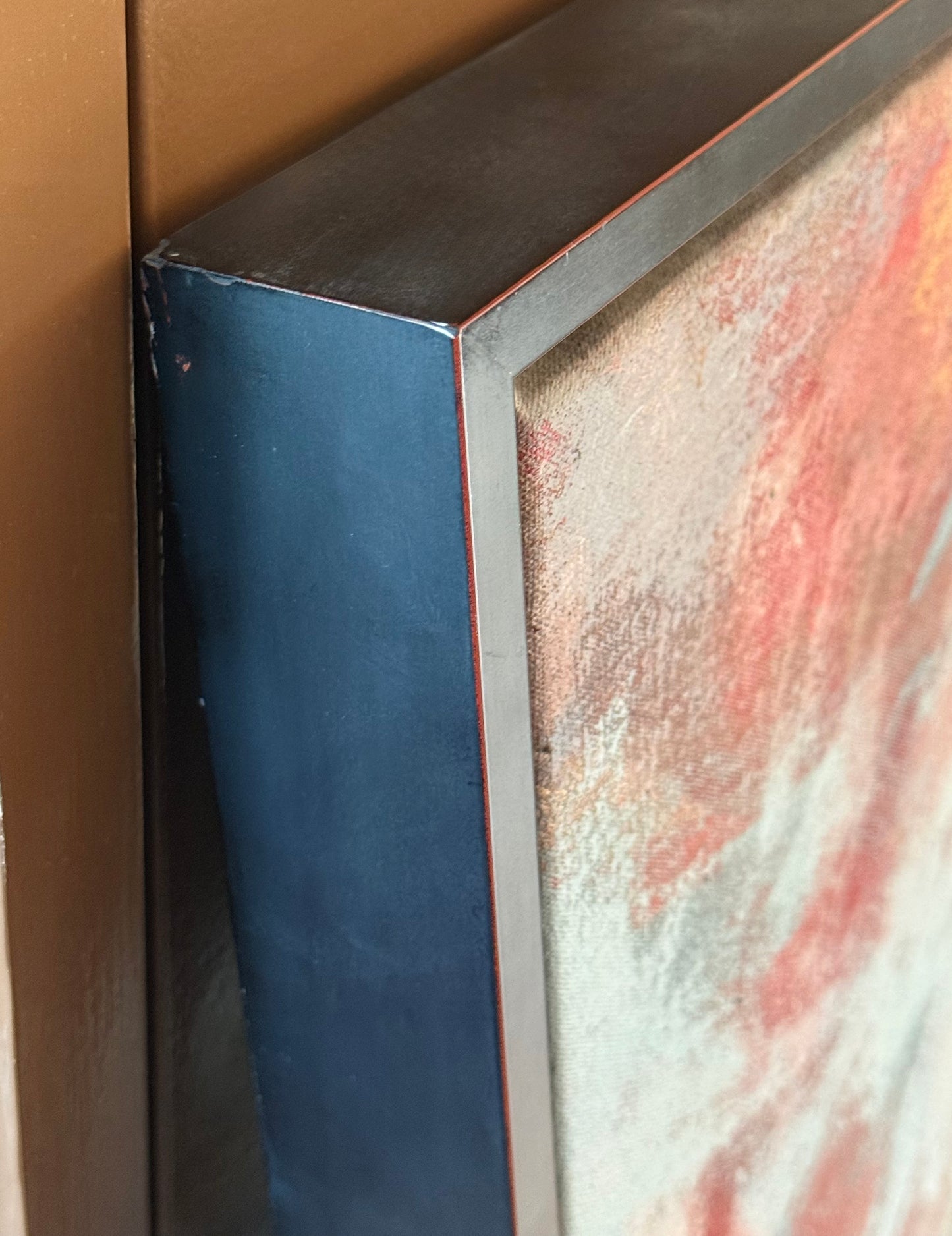 Monumental vintage figurative oil painting, 20th century