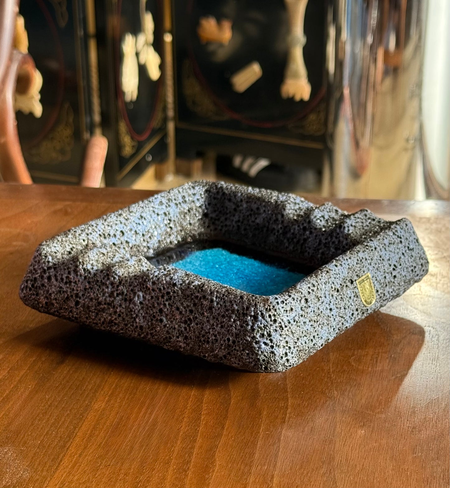Lava glaze ashtray by Fohr Keramik, mid 20th century