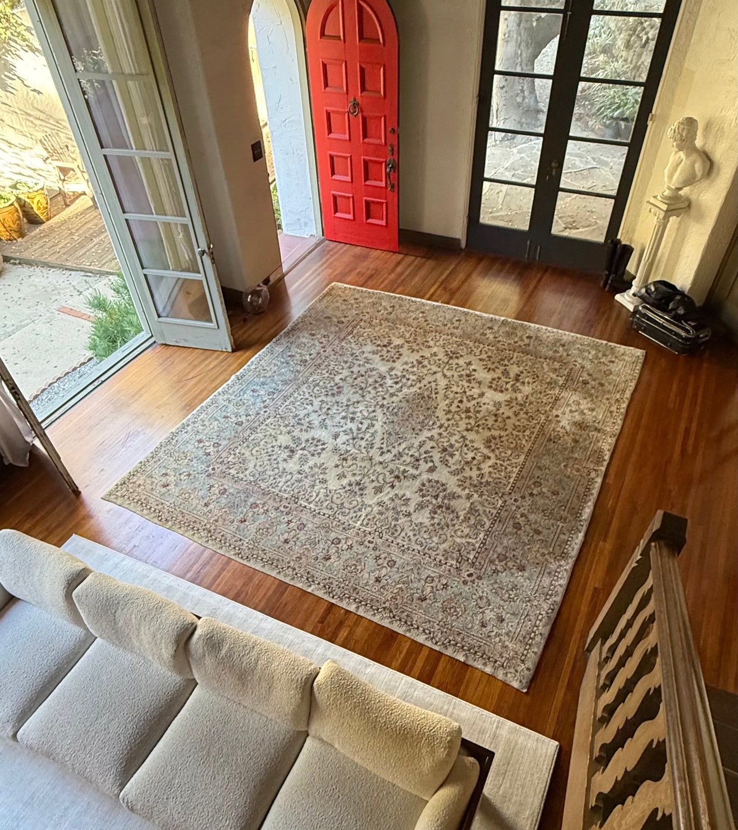 Vintage Persian Kirman rug, 20th century