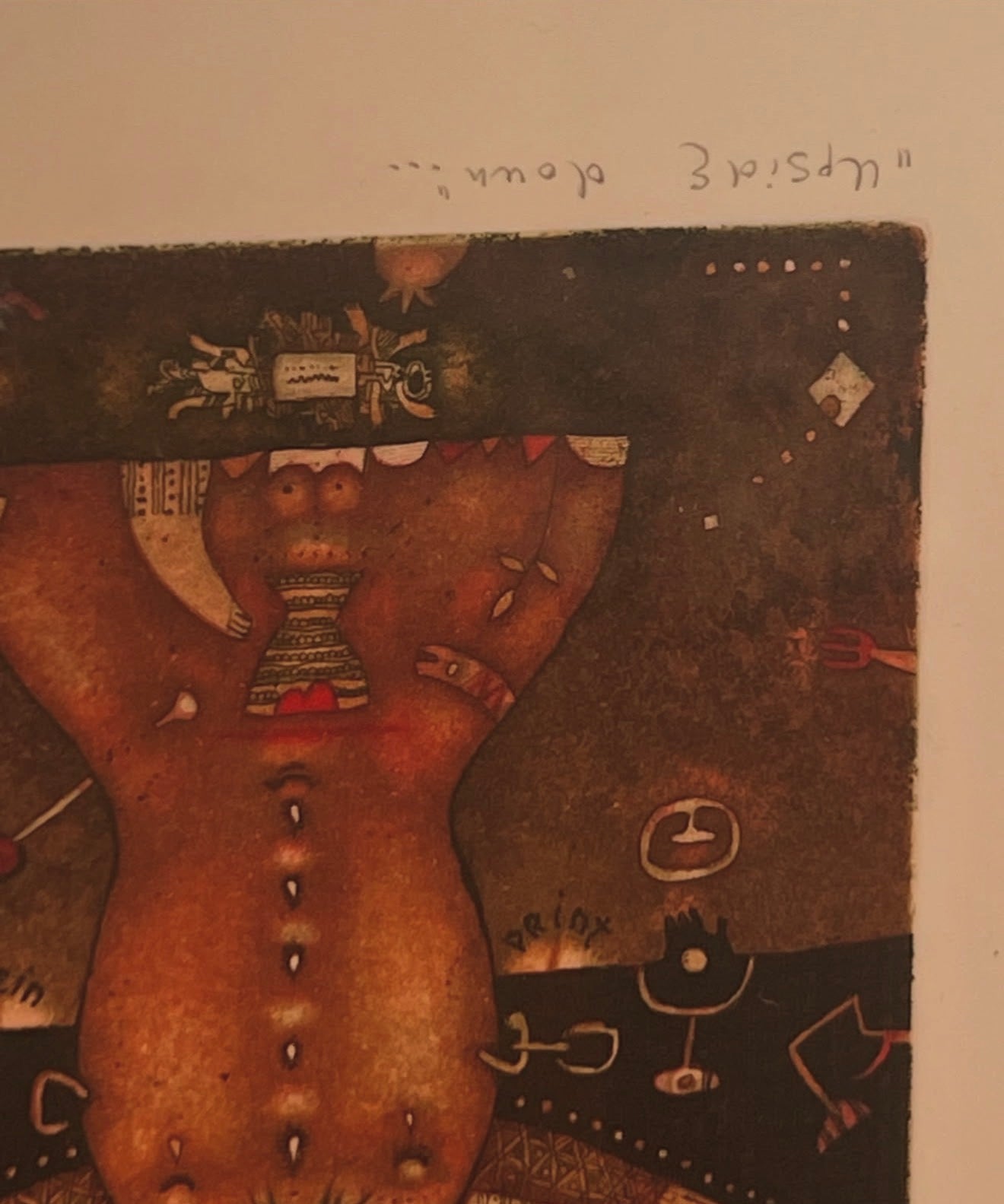 Color aquatint etching by Ukrainian artist Roman Romanyshyn, signed, 2001