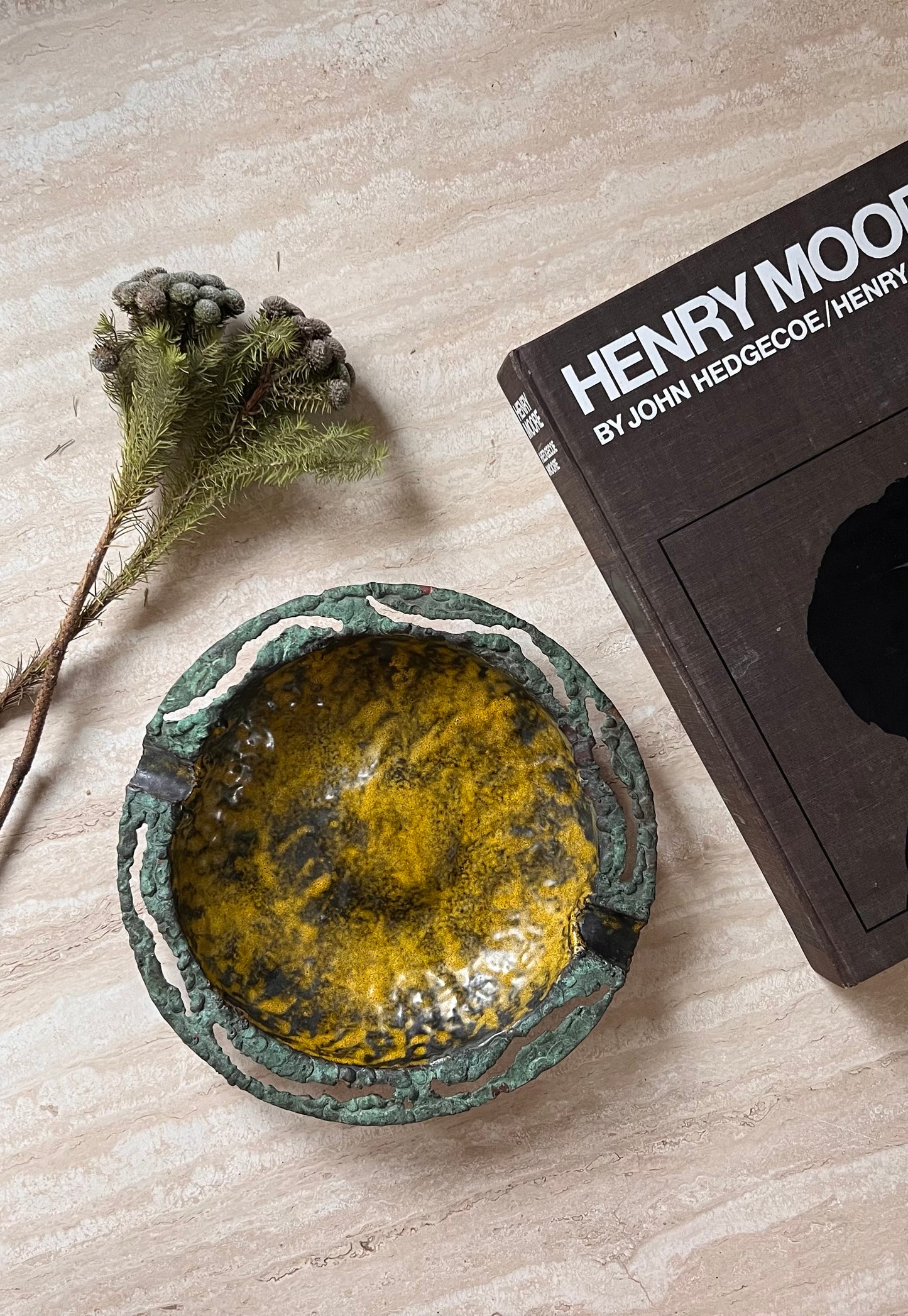 Brutalist Ashtray by Marcello Fantoni for Raymor, 1950's