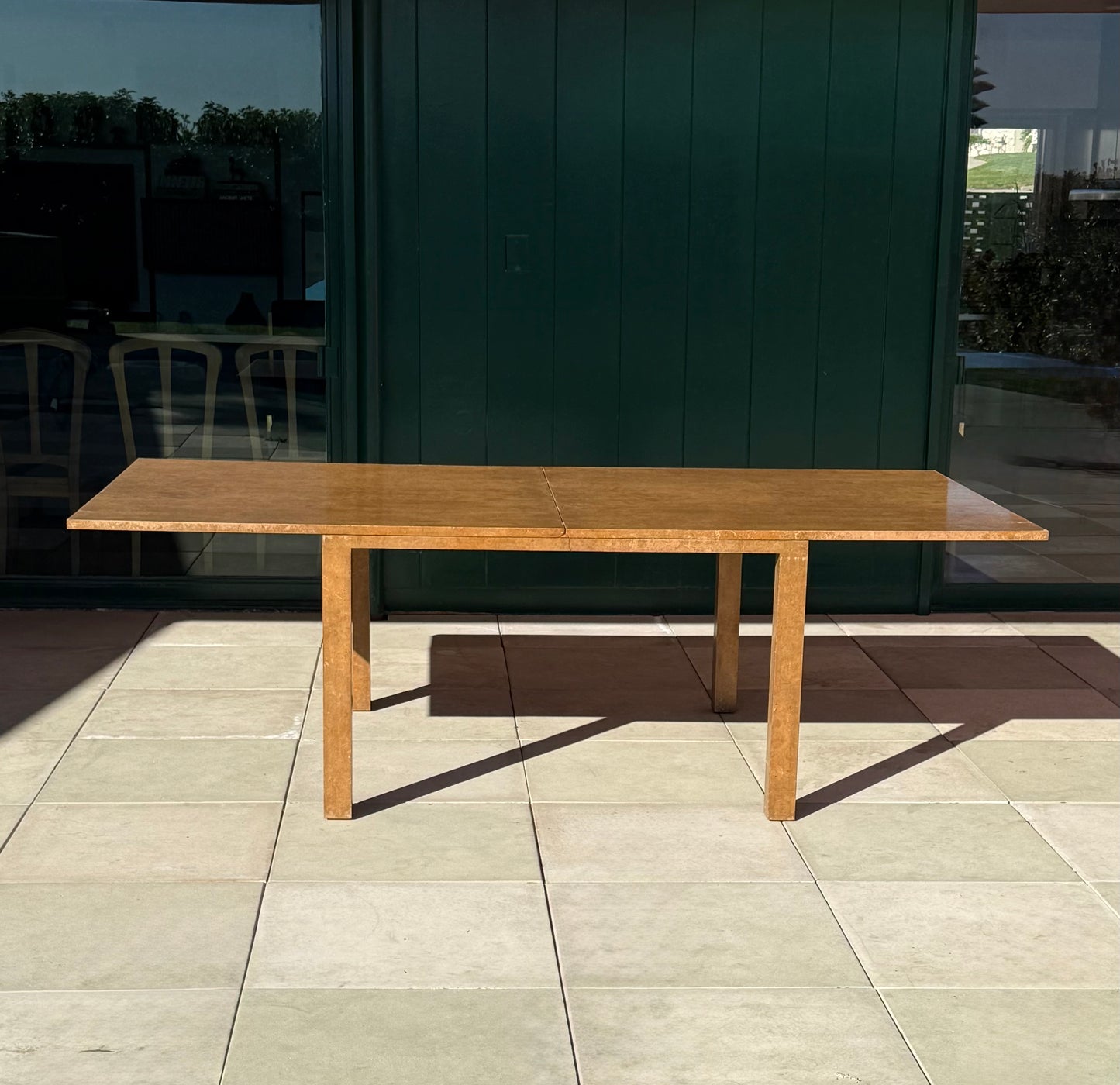 Burlwood Dining Table by PACE Collection, Circa 1970