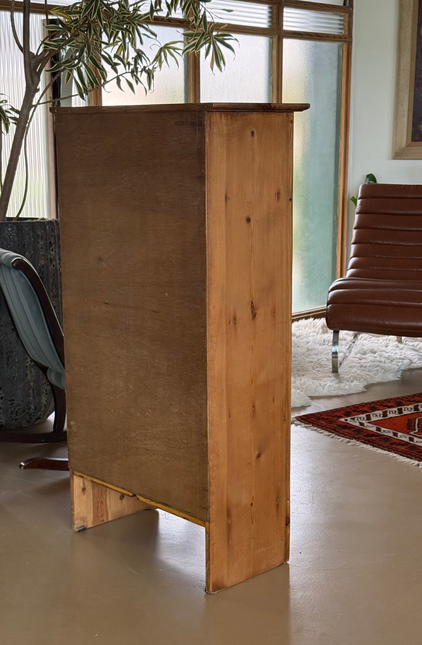 Vintage pine cabinet, Mexico 20th century