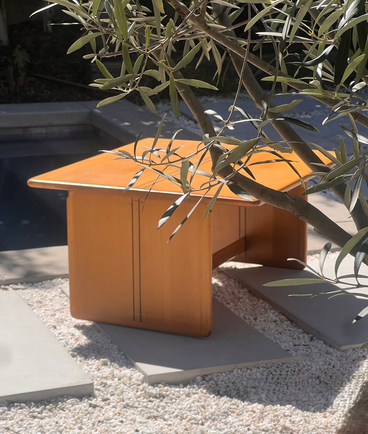 The “Artona” coffee table by Afra and Tobia Scarpa for Maxalto, 1975
