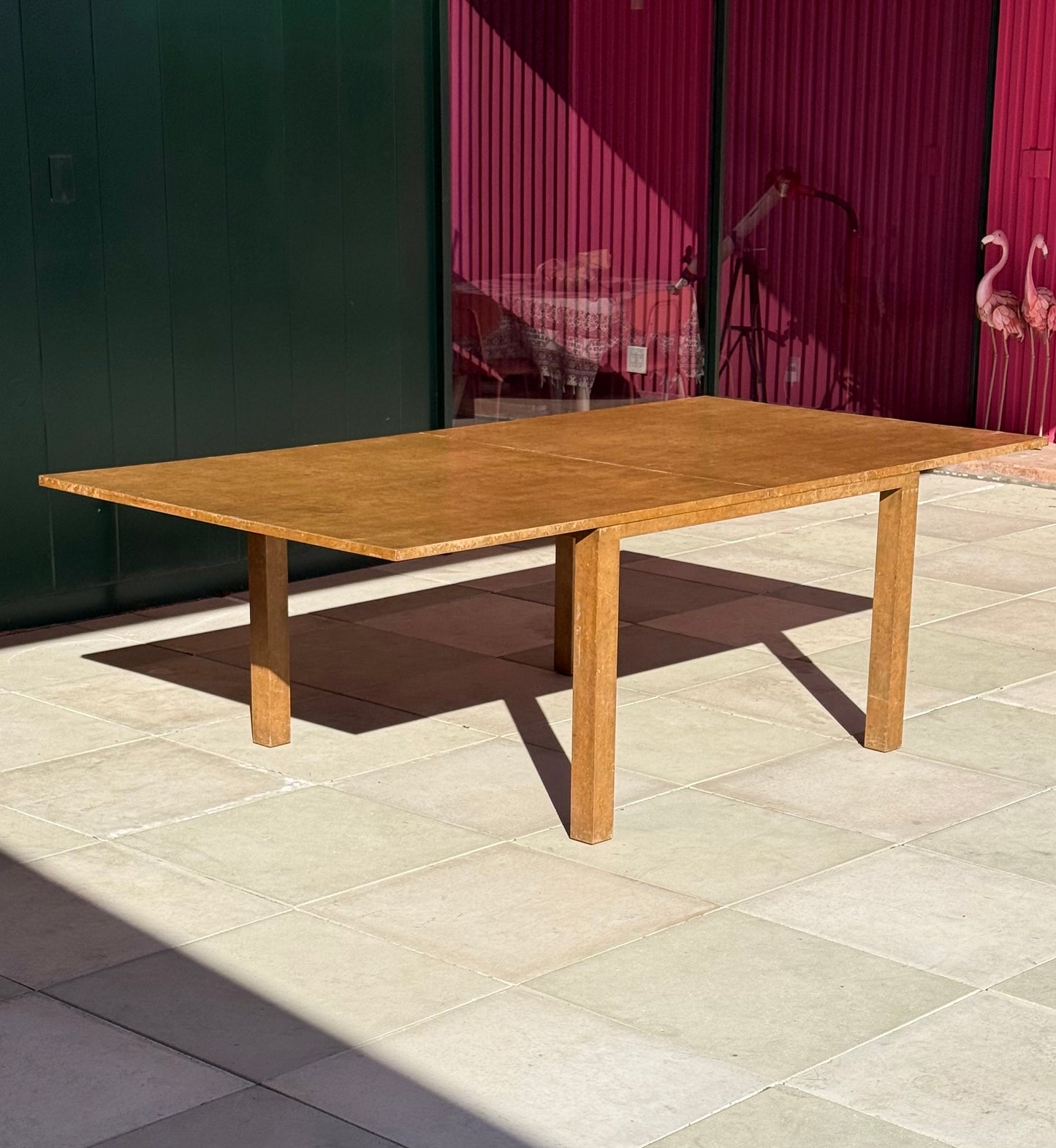 Burlwood Dining Table by PACE Collection, Circa 1970