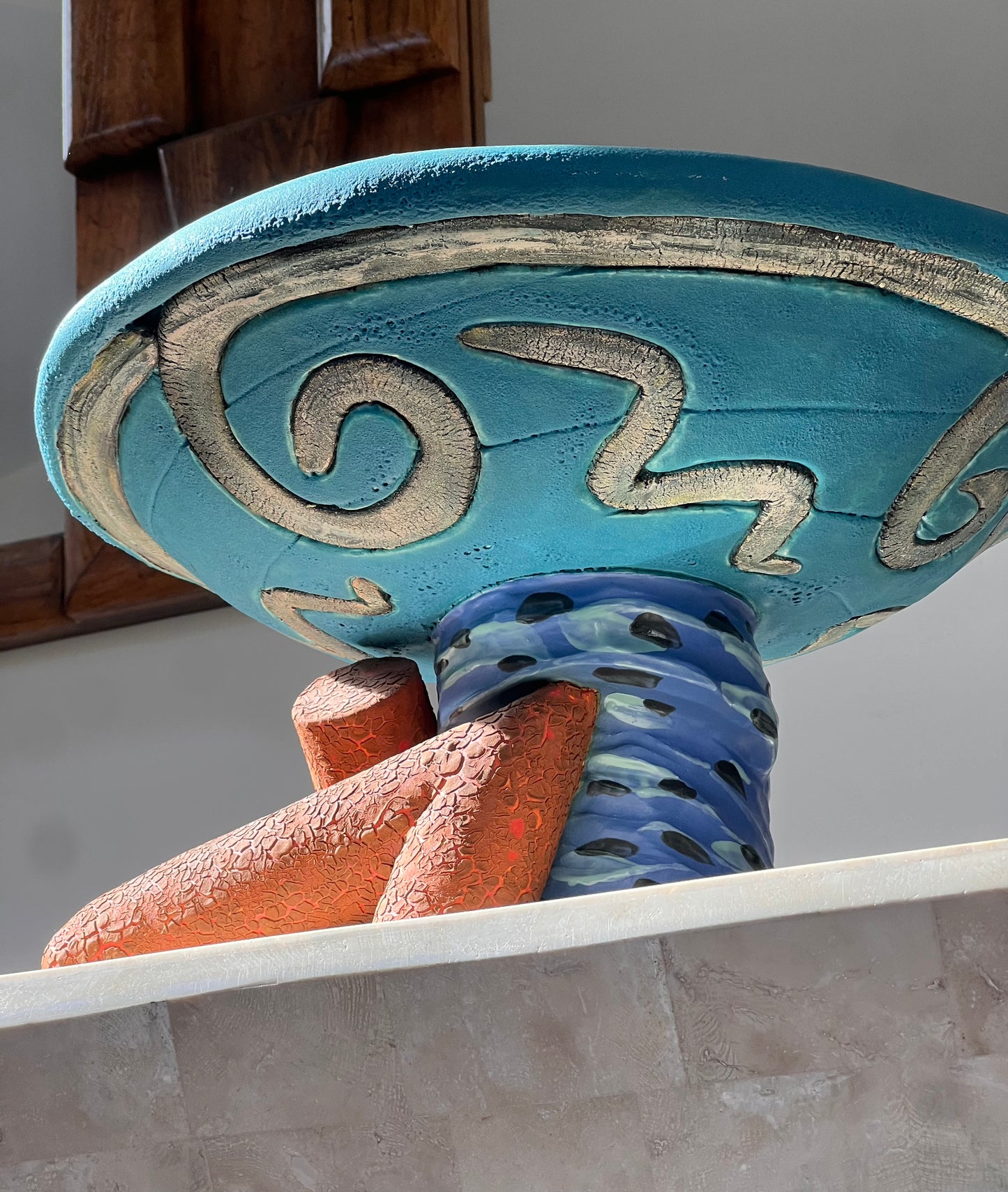 Early fine art ceramic by Robert Milnes, late 20th century